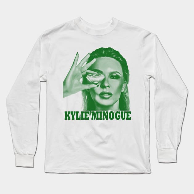 Kylie Minogue - green solid style Long Sleeve T-Shirt by Loreatees